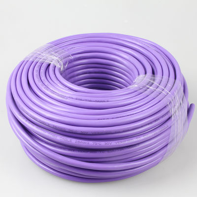 Red Cat7 Lan Cable High Speed 20Gbps 24AWG del OEM porque chaqueta de PVC de S/FTP 4 pares