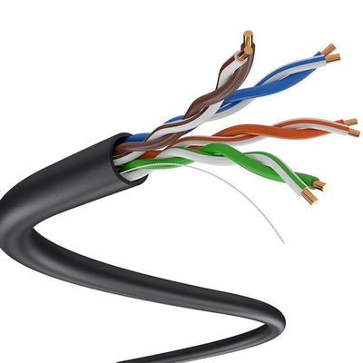 Cable bajo del humo Cat5e de 24AWG LSZH, cero cable externo los 305m del halógeno Cat5e