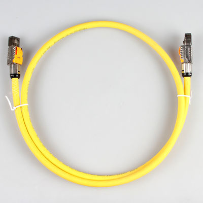 Cable terminado campo STP del gato 7, cable modular del remiendo del gato 7 del enchufe de la red de RJ45 8P8C