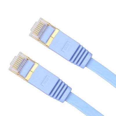 Cable plano práctico de 30 AWG UTP, cable ultra fino del remiendo del RJ45 CAT6