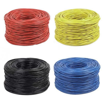 23AWG Práctico Cable Lan Cat6 BC 0.57 UTP Chaqueta de PVC 4 Pares 305m