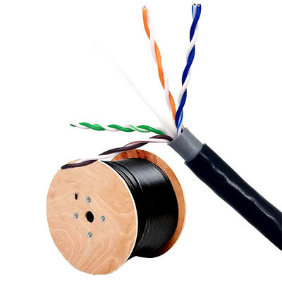 Cobre puro de la red doble de la envoltura Cat6 Lan Cable UTP para al aire libre