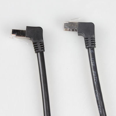 Enchufe de ángulo recto del CAT 6 de la fábrica de Ethernet de cable de los accesorios directos del conector