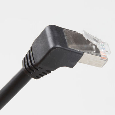 Enchufe de ángulo recto del CAT 6 de la fábrica de Ethernet de cable de los accesorios directos del conector