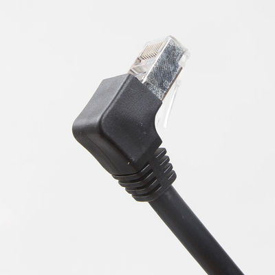 Enchufe de ángulo recto del CAT 6 de la fábrica de Ethernet de cable de los accesorios directos del conector