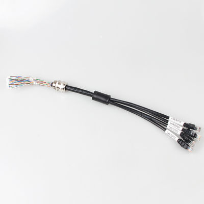 Cat6a1 modificado para requisitos particulares fábrica al cable de la red de cable de 4 remiendos para dirigir