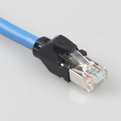 Cable de Ethernet de Cat6a S/FTP 6 pies del RJ45 de la red del cordón del remiendo de la fricción industrial de cable de cadena de la red
